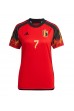 Belgia Kevin De Bruyne #7 Jalkapallovaatteet Naisten Kotipaita MM-kisat 2022 Lyhythihainen